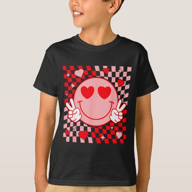 T-shirt Cute Valentine Vibes Groovy Valentine Day Men Wome (Devant)