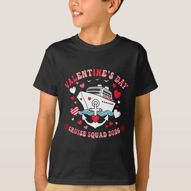 T-shirt Cute Valentines Day Cruise 2026 Matching Cruise Fo (Devant)