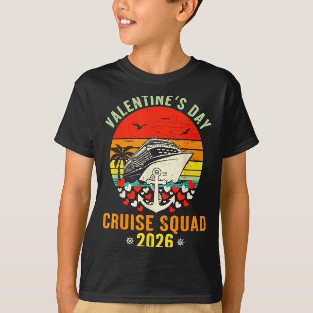 T-shirt Cute Valentines Day Cruise 2026 Matching Cruise Fo (Devant)