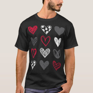 T-shirt Cute Valentines Day Hearts