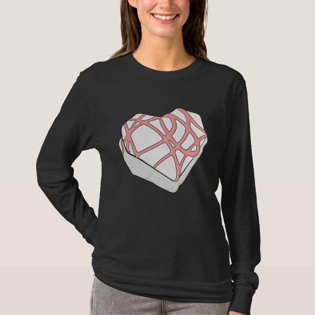 T-shirt Cute Valentines  Funny Valentine Heart Snack Cake (Devant)