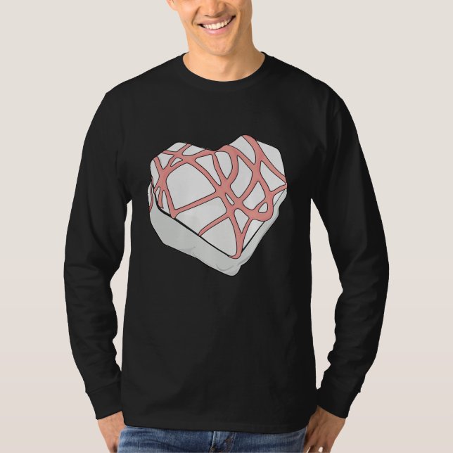 T-shirt Cute Valentines  Funny Valentine Heart Snack Cake (Devant)