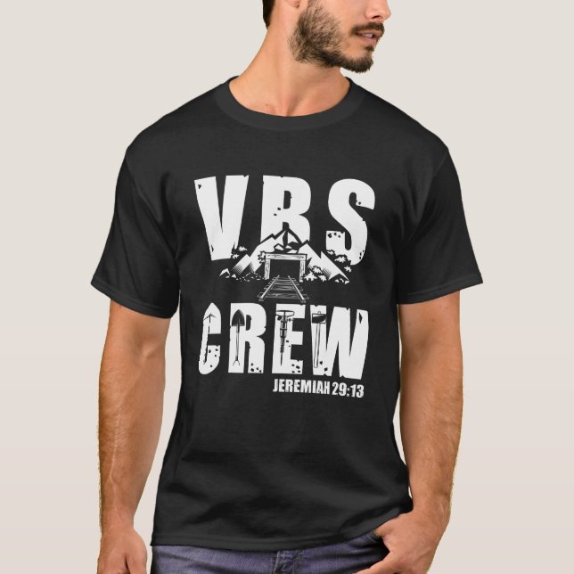 T-shirt Cute VBS Crew 2021 Vacation Bible School (Devant)