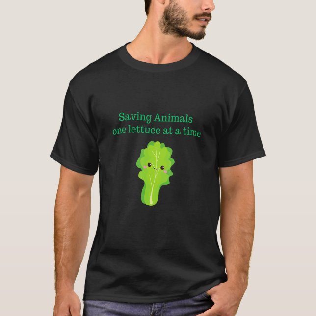 T-shirt Cute Vegan One Lettuce at a Time Vegetarian Gifts (Devant)
