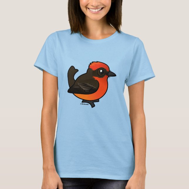 T-shirt Cute Vermilion Flycatcher (Devant)