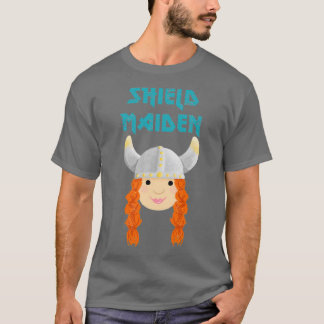 T-shirt Cute Viking Shield Maiden