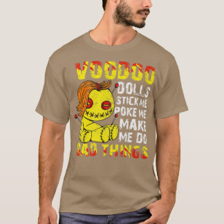 T-shirt Cute Voodoo Teddy Bear Dolls Scary Acupuncture Cre