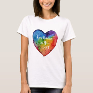 T-shirt Cute Watercolor Rainbow