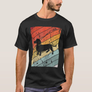 T-shirt Cute Weiner Dachshund Full Color Amoureux des chie