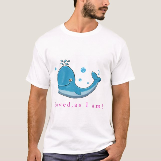 T-shirt Cute whale  (Devant)