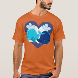 T-shirt Cute Whale Heart for Whale Lovers