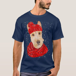 T-shirt Cute Wheaten Scottish Terrier Chien Xmas Casquette