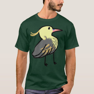 T-shirt cute whistling heron