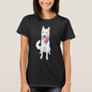 T-shirt Cute White Sibérienne Husky Girl