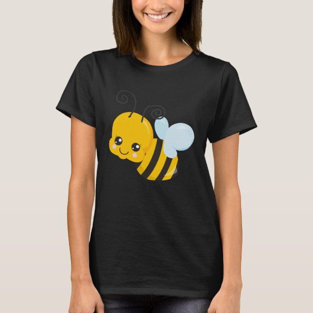 T-shirt Cute Wholesome Bee Save the Bees Bumblebee (Devant)