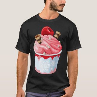 T-shirt Cute  with  Motif Ice Cream