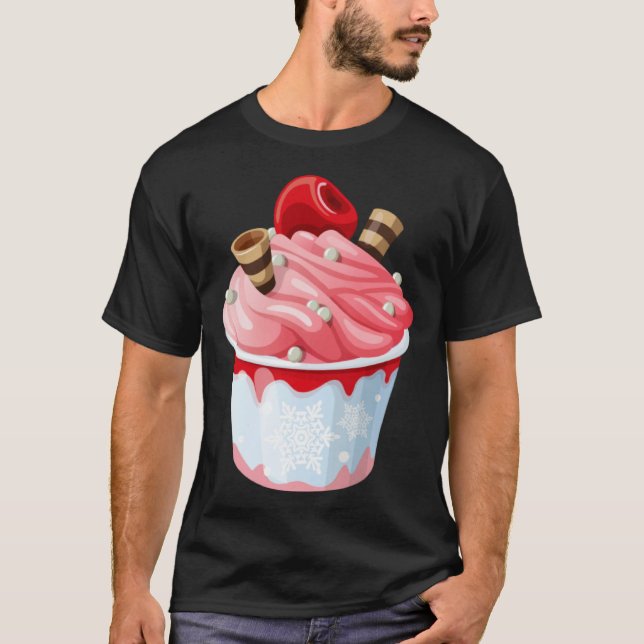 T-shirt Cute  with  Motif Ice Cream (Devant)