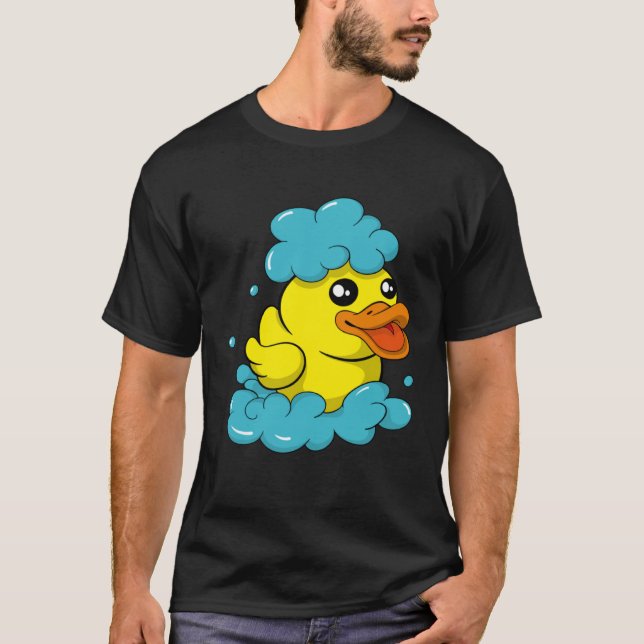 T-shirt Cute Yellow Bath Duck  Soap Maker Bath Foam (Devant)