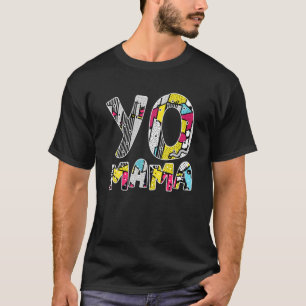 T-shirt Cute Yo Mama Retro Funny 1990S Throwback Hip hop P