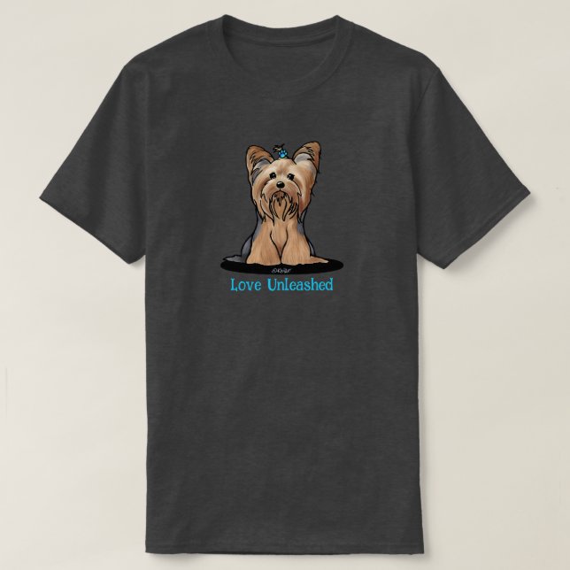 T-shirt Cute Yorkie Terrier (Design devant)