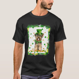 T-shirt Cute Yorkshire Terrier Chien Jour de la Saint Patr
