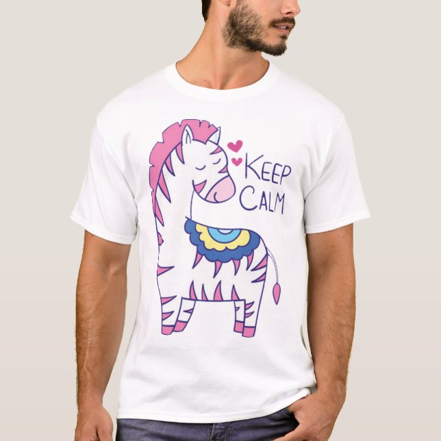 T-shirt Cute zebra (Devant)