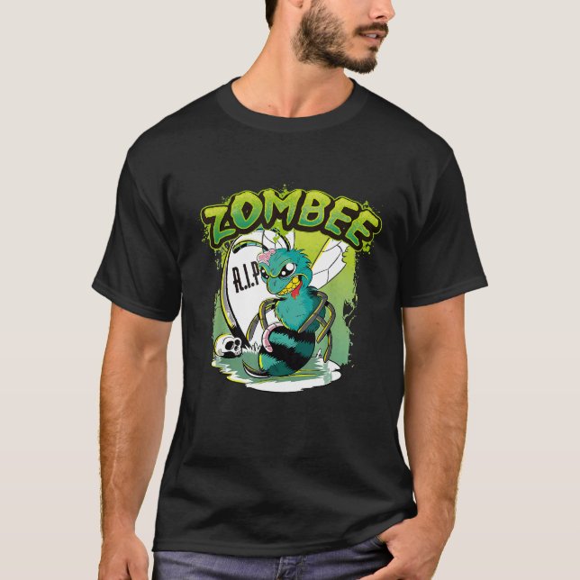 T-shirt Cute Zombee Zombie Bee Keeper Halloween Coût Group (Devant)