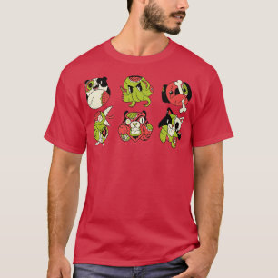 T-shirt Cute Zombie Animaux Koala Octopus Panda Cat Tiger