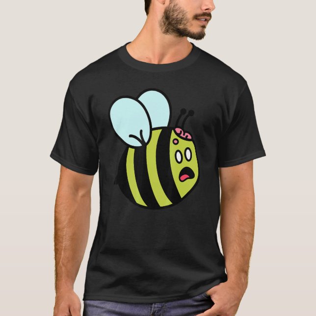 T-shirt Cute Zombie Bee Zombee Halloween Sarcasti graphiqu (Devant)