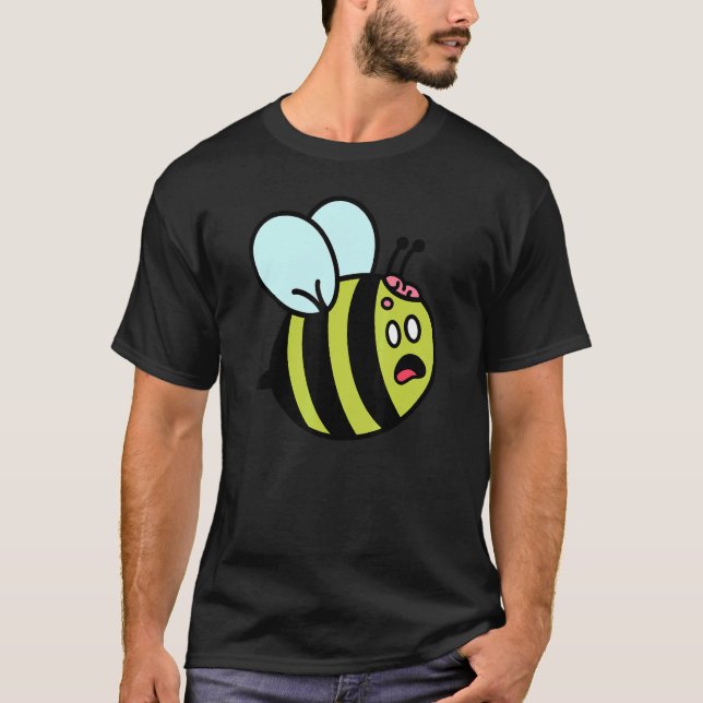 T-shirt Cute Zombie Bee Zombee Halloween Sarcasti graphiqu (Devant)