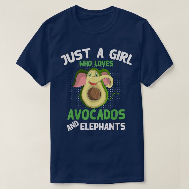 T-shirt Cute Zoo Animal Juste Une Fille Qui Aime Les Avoca (Design devant)