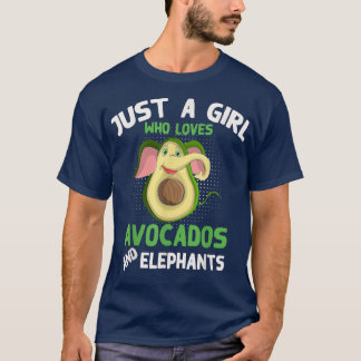 T-shirt Cute Zoo Animal Juste Une Fille Qui Aime Les Avoca
