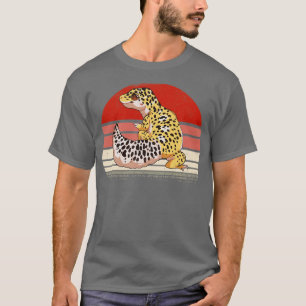 T-shirt CuteLeopard Gecko Retro Lizard Vintage