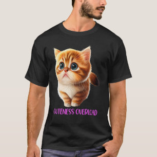 T-shirt Cuteness Overload Cute Cat Kitten Belle Plutôt jol