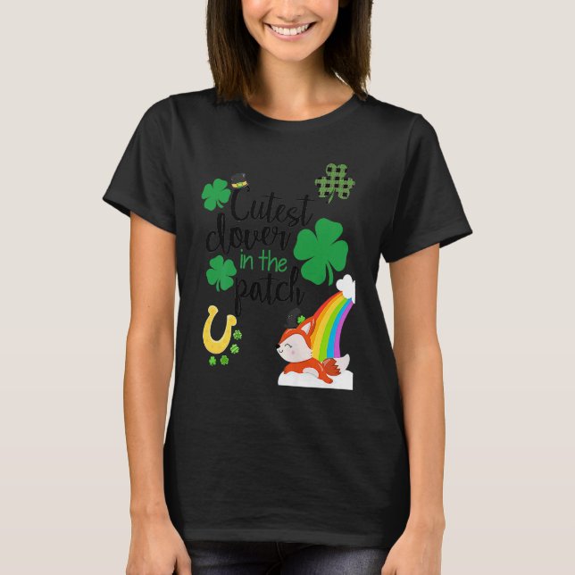 T-shirt Cutest C In The Patch St Paddy's Day Leprechaun Lu (Devant)