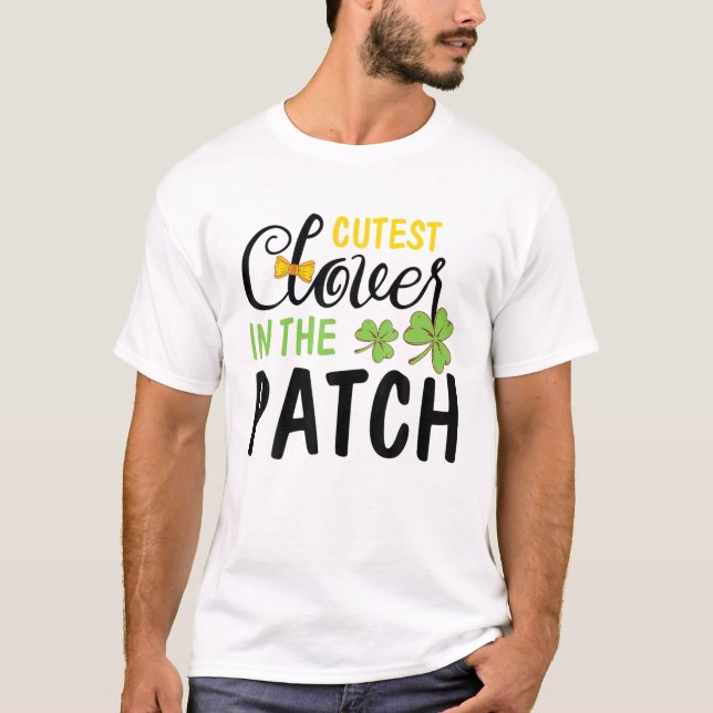 T-shirt Cutest Clover Dans Le Graphique De St patrick Drôl (Devant)