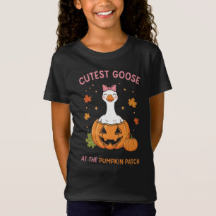 T-Shirt Cutest Goose Pumpkin Patch Enfants Halloween 