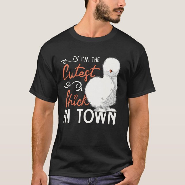 T-shirt Cutest Silkie Chicken Farmer Farm Chinese Silk Chi (Devant)