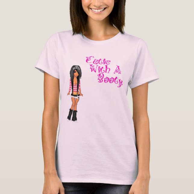T-shirt cutie avec un butin (Devant)