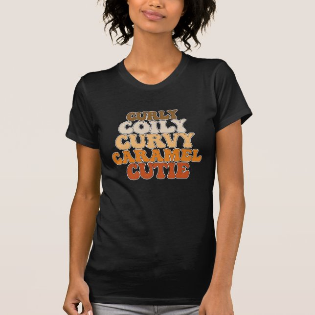 T-shirt Cutie Caramel Curly Curly (Devant)