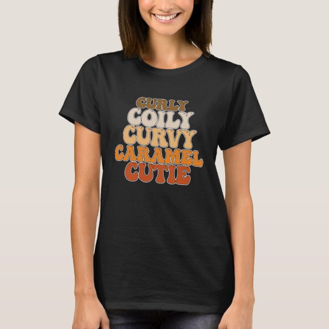 T-shirt Cutie Caramel Curly Curly (Devant)