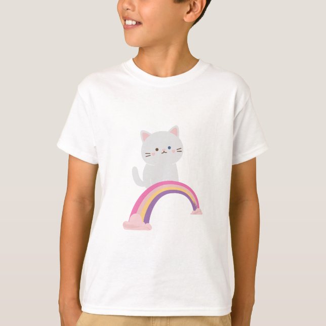 T-shirt Cutie Kitten Chat (Devant)