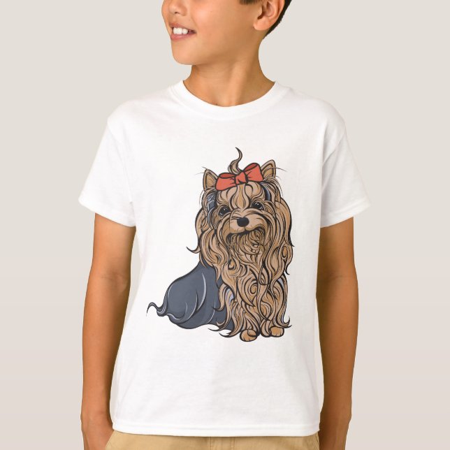 T-shirt Cutie Pa-tootie Yorkie (Devant)