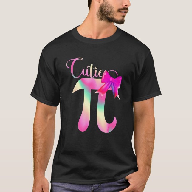 T-shirt Cutie Pi Happy Pi Day Bow Cravate Numéro Math Étud (Devant)