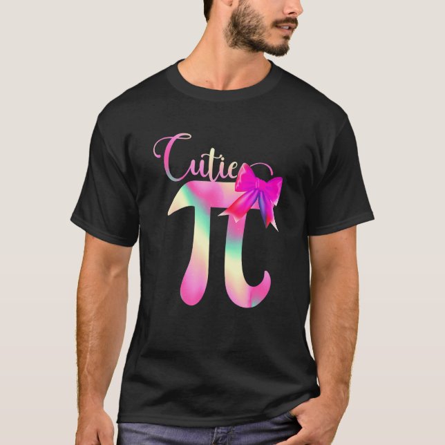 T-shirt Cutie Pi Happy Pi Day Bow Cravate Numéro Math Étud (Devant)