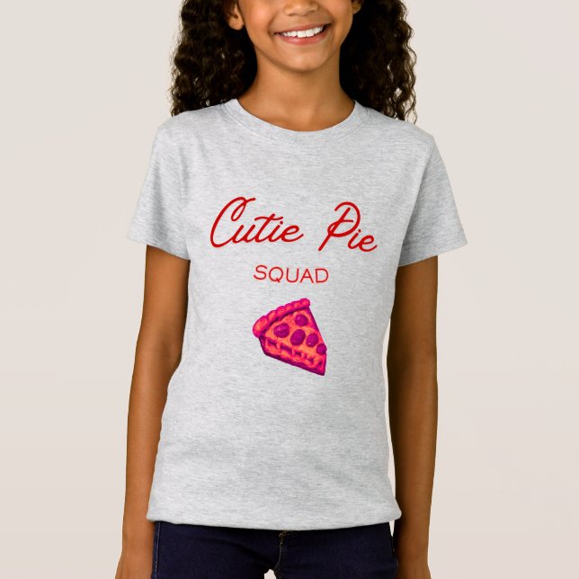 T-Shirt Cutie Pie Squad Girls’ Valentine  (Devant)