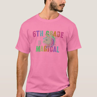 T-shirt Cutie SIXTH Grader Enfants Enseignant 6E GRADE Je