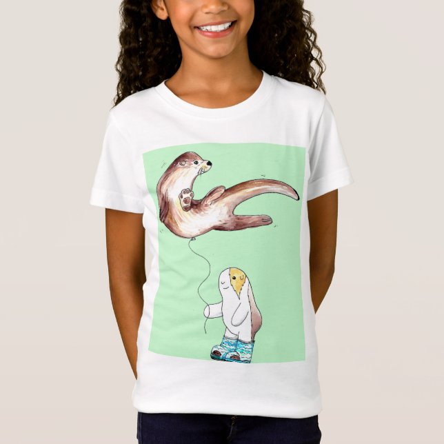 T-Shirt Cutie the Guinea Pig and her Otter Balloon (Devant)