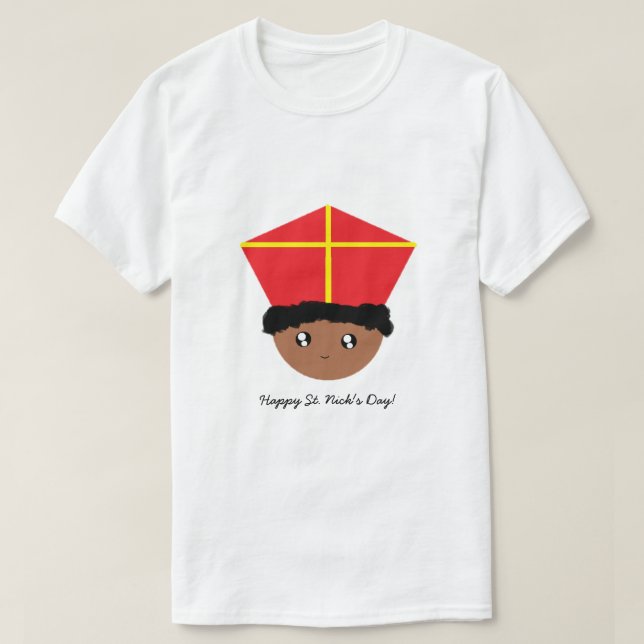 T-shirt Cutieful badine la mitre Zwarte Piet de (Design devant)