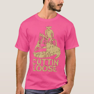 T-shirt Cuttin Loose Aime Western Horse équitation Cowboy